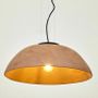 Suspensions - ABSIS suspension avec abat-jour en terracotta XL - LUXCAMBRA