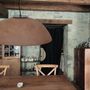 Suspensions - ABSIS suspension avec abat-jour en terracotta XL - LUXCAMBRA