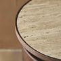 Autres tables - Table d'appoint KWANDO avec plateau en travertin - nature - NORDAL