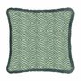 Couettes et oreillers - Zebra Green Fringed Cushion - LO DECOR