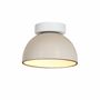 Plafonniers - ABSIS plafonnier avec abat-jour en terracotta ou blanc verni - LUXCAMBRA