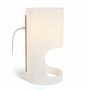Table lamps - CILINDRE table lamp with ash wood structure - LUXCAMBRA