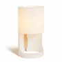 Table lamps - CILINDRE table lamp with ash wood structure - LUXCAMBRA