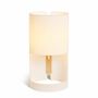 Table lamps - CILINDRE table lamp with ash wood structure - LUXCAMBRA
