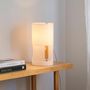 Table lamps - CILINDRE table lamp with ash wood structure - LUXCAMBRA