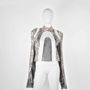 Apparel - Blouse STELLA VIA Brown Paisley - Brown paisley - height: 50.00; width: 43.00; lengh: 80.00 - MONYER