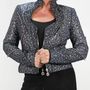 Prêt-à-porter - Blazers CANCER PREMIUM Noir Argent - Noir Argent - hauteur : 53,00 ; largeur : 39,00 ; durée : 67,00 - MONYER