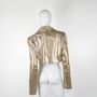 Apparel - Blazers SOL Gold snake print - Gold snake print - height: 41.00; width: 43.00; lengh: 66.00 - MONYER