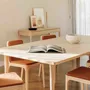 Dining Tables - The Minimalist Modern Cast Table in Ash Wood 160cm x 100cm - MOR