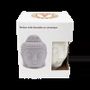 Senteurs - Brûleur Huile Céramique Tête de Bouddha Blanc 14cm - ARABESK