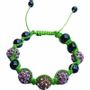 Jewelry - Shamballa 5 pink & yellow stones - ARABESK