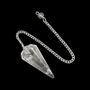 Jewelry - Conical 6-sided Brazilian Rock Crystal Pendulum - ARABESK