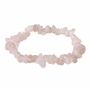 Bracelets - Rose quartz chipstone bracelet 18cm - ARABESK