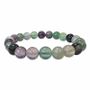 Bracelets - Multicolored Fluorite bracelet beads 8-9mm - ARABESK