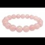 Bracelets - Rose quartz 10mm pearls brace - ARABESK