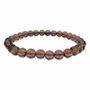 Bracelets - Rock cristal smoked A 6mm pearls bracelet - ARABESK