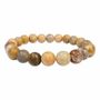 Bracelets - Coral Fossil 8mm pearls bracelet - ARABESK