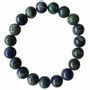 Bracelets - Azurite & Malaquite pearls bracelet 10mm - ARABESK