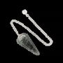 Jewelry - Conical pendulum in Moss Agate 6 faces - ARABESK