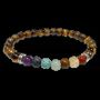Bracelets - 7 chakras Tiger's eye A 6mm pearls bracelet - ARABESK