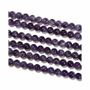 Bijoux - Améthyste rubanée A perles 10mm sur fil 40cm - ARABESK