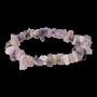 Bracelets - Tapered Amethyst A chips bracelet 18cm - ARABESK