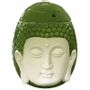 Senteurs - Brûleur huile céramique tête de bouddha vert 14cm - ARABESK