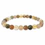 Bracelets - Multicolor Rutilated Quartz A bracelet 6mm pearls - ARABESK