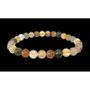 Bracelets - Multicolor Rutilated Quartz A bracelet 6mm pearls - ARABESK