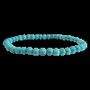 Bracelets - Bracelet Turquenite Howlite natural tinted A pearls 4mm - ARABESK