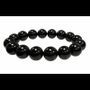Bracelets - Bracelet perles Obsidienne noire A 12mm - ARABESK