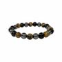 Bracelets - Bracelet Hématite Œil de tigre Obsidienne Noire perles 8mm - ARABESK