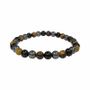 Bracelets - Bracelet Hématite Œil de tigre Obsidienne Noire perles 6mm - ARABESK
