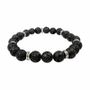 Bracelets - Bracelet pierre de lave &Charms perles 8mm - ARABESK