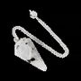 Bijoux - Pendule Pierre de Lune Blanche Péristérite conique 6 faces - ARABESK