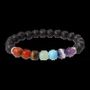 Bracelets - Bracelet pierre de lave 7 chakras perles 8mm - ARABESK
