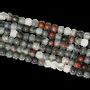 Bijoux - Jaspe héliotrope Bloodstone perles 6mm sur fil 40cm - ARABESK
