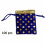 Bijoux - Petit Sac satiné bleue pack 100 pcs - ARABESK