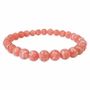 Bracelets - Argentina Rhodochrosite AAA 6-7mmmm bracelet - ARABESK