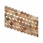 Bijoux - Cristal de Roche Rutile Multicolore perles A 8mm sur fil 40cm - ARABESK