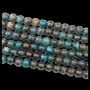 Bijoux - Chrysocolle du Congo AA perles 8mm sur fil 40cm - ARABESK