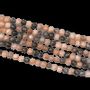 Jewelry - Dark Multcolor Moonstone A beads 6-7mm on 40cm string - ARABESK