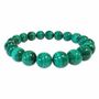 Bracelets - Bracelet Malachite AA perles 9-10mm - ARABESK