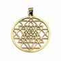 Jewelry - Sri Yantra Bronze Mandala Pendant 4cm - ARABESK