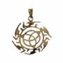 Bijoux - Pendentif Bronze Trisquette 4cm - ARABESK