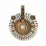 Bijoux - Pendentif Bronze avec pierres semi-précieuse 4cm - ARABESK