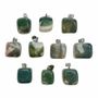 Bijoux - Pendentif pierre roulée Agate Mousse x 10 - ARABESK