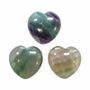 Jewelry - Multicolor Fluorite Heart A 30mm x3 - ARABESK