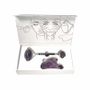 Bijoux - Pack de Massage Gua Sha et Rouleau en Améthyste A - ARABESK