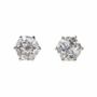 Jewelry - Solitaire Earrings in White Copper Rock Crystal AA stud - ARABESK